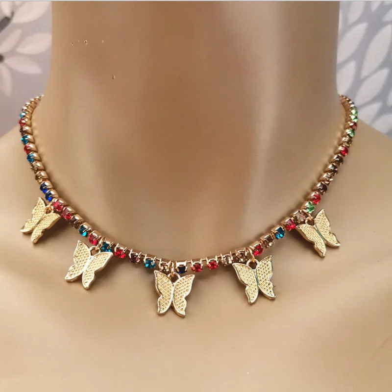 Gold Silver Color Chain Butterfly Pendant Choker Necklace Women Statement Collares Bohemia Beach Jewelry Gift Collier Cheap
Gold Silver Color Chain Butterfly Pendant Choker Necklace Women Statement Collares Bohemia Beach Jewelry Gift Collier Cheap