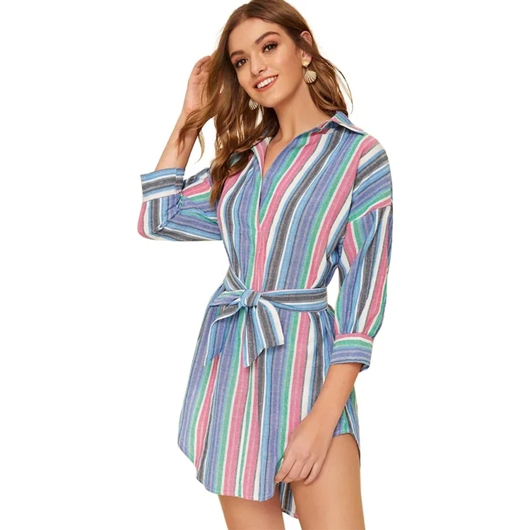 New Style Fashion Striped Half Sleeve Summer Dress Women Casual Sexy For Ladies, Picture color
New Style Fashion Striped Half Sleeve Summer Dress Women Casual Sexy For Ladies, Picture color