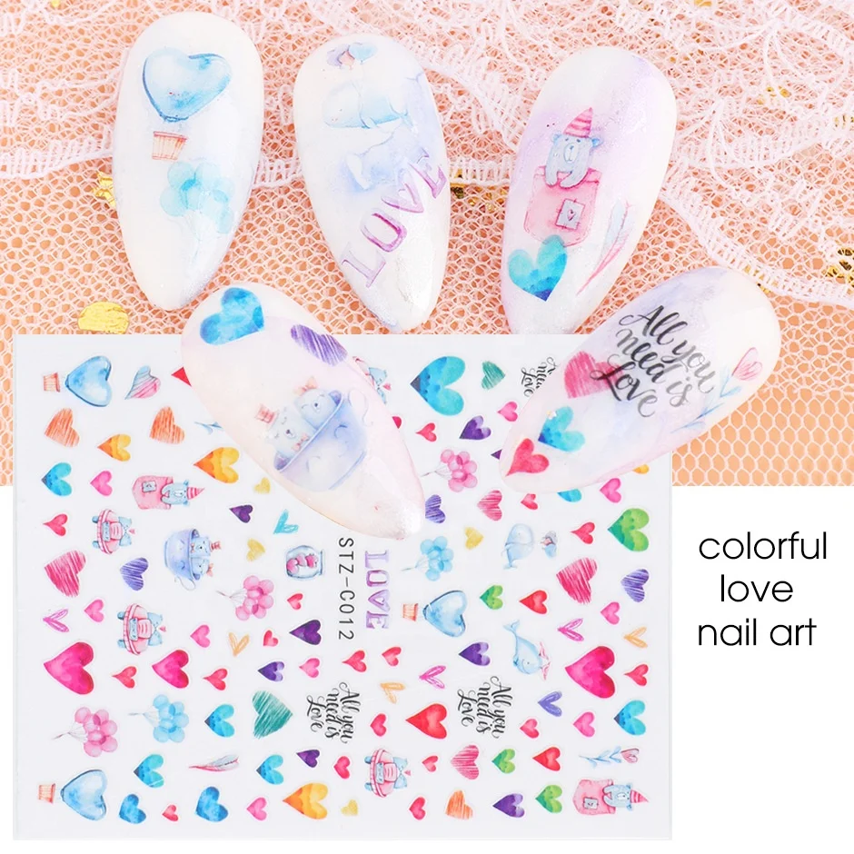 3D Valentines Design Heart Rose Love Nail Foils Self-adhesive Sticker Decals Nail Art
3D Valentines Design Heart Rose Love Nail Foils Self-adhesive Sticker Decals Nail Art