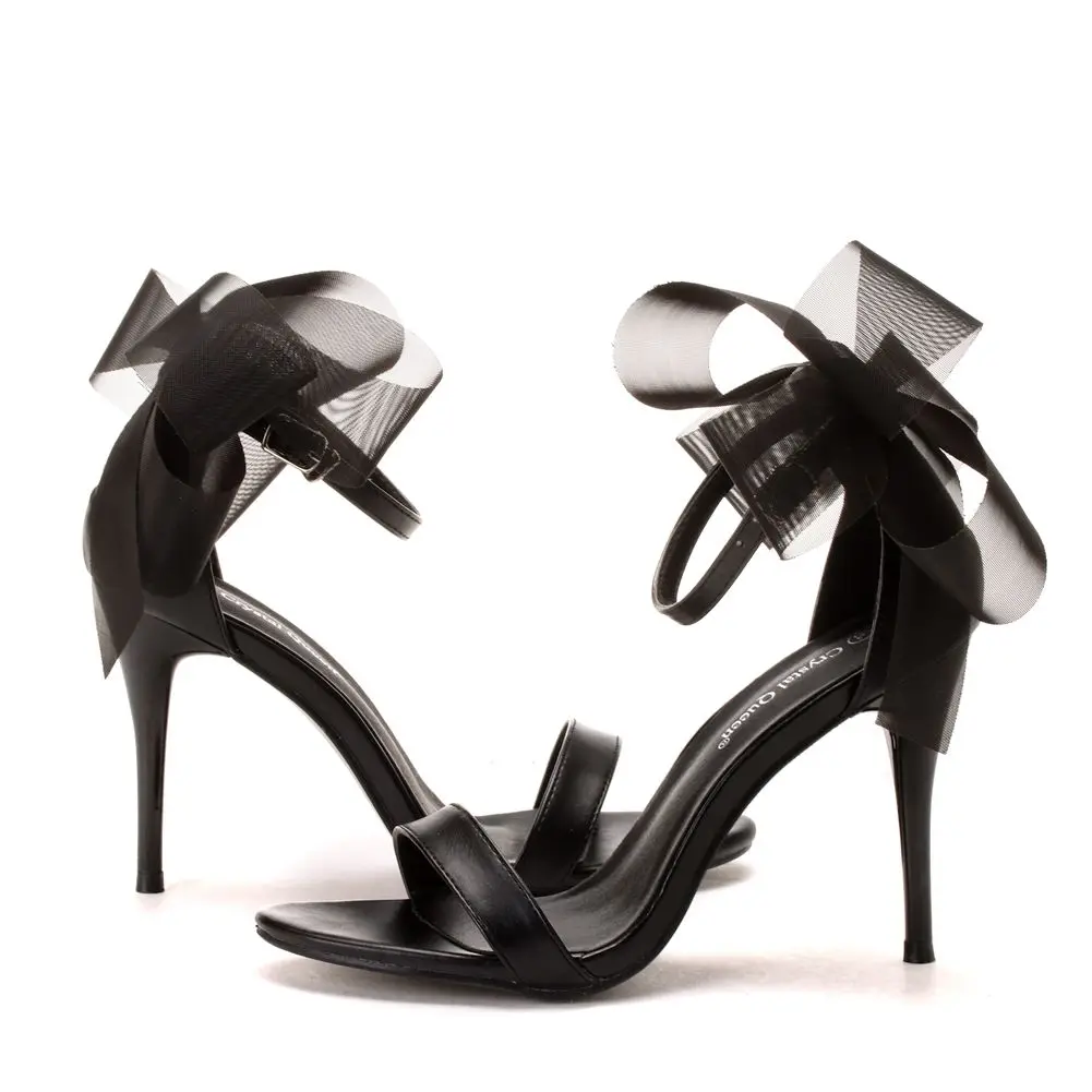 Women Sweet Bow Knot Elegant Ankle Strap pumps Black Thin High Heels Wedding Shoes Open Toe Sandals
Women Sweet Bow Knot Elegant Ankle Strap pumps Black Thin High Heels Wedding Shoes Open Toe Sandals