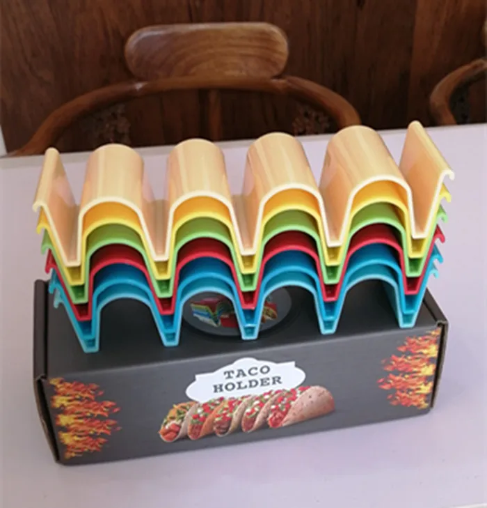 Wholesale Custom Box Packing Mexican stands Rack set of 6 colorful Plastic taco holder kitchen accessories, Green/blue/red/yellow/
Wholesale Custom Box Packing Mexican stands Rack set of 6 colorful Plastic taco holder kitchen accessories, Green/blue/red/yellow/