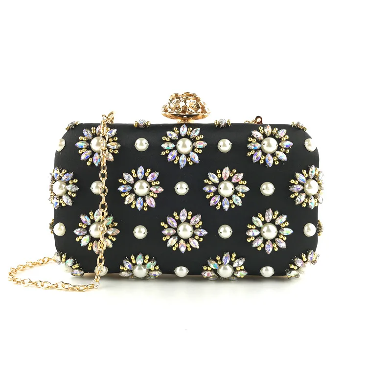 Wholesale Fashion Clutch Evening Bags Beaded Chain Handmade Ladies High Quality Party Bag for Women
Wholesale Fashion Clutch Evening Bags Beaded Chain Handmade Ladies High Quality Party Bag for Women