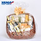 Yama factory OEM customized sizes printed logo satin grosgrain large packing ribbon bows