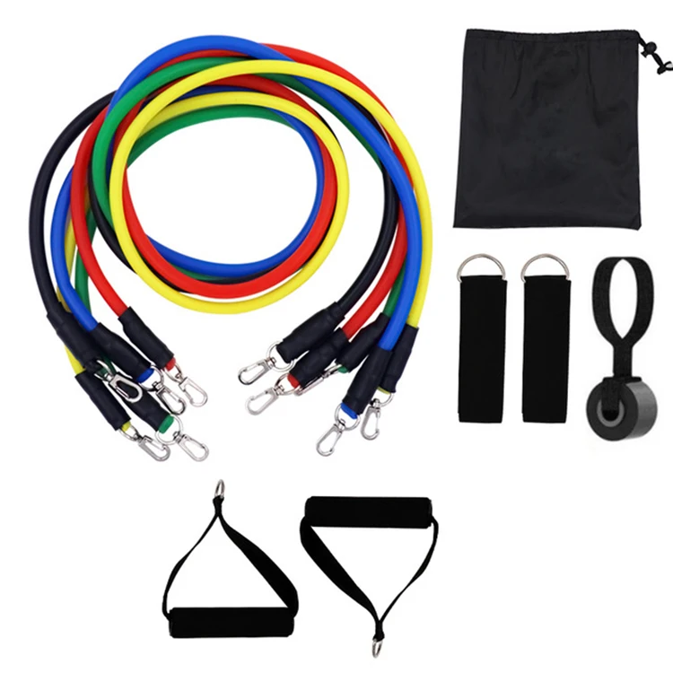 11 PCS Custom Logo Fitness Tube Set Resistance Band Yoga Rope, Red,black,yellow,blue,green
11 PCS Custom Logo Fitness Tube Set Resistance Band Yoga Rope, Red,black,yellow,blue,green