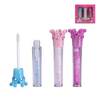 Glossy Lip Gloss Ins Lady Private Label 3 Pack Glossy Crown Shaped Lip Gloss