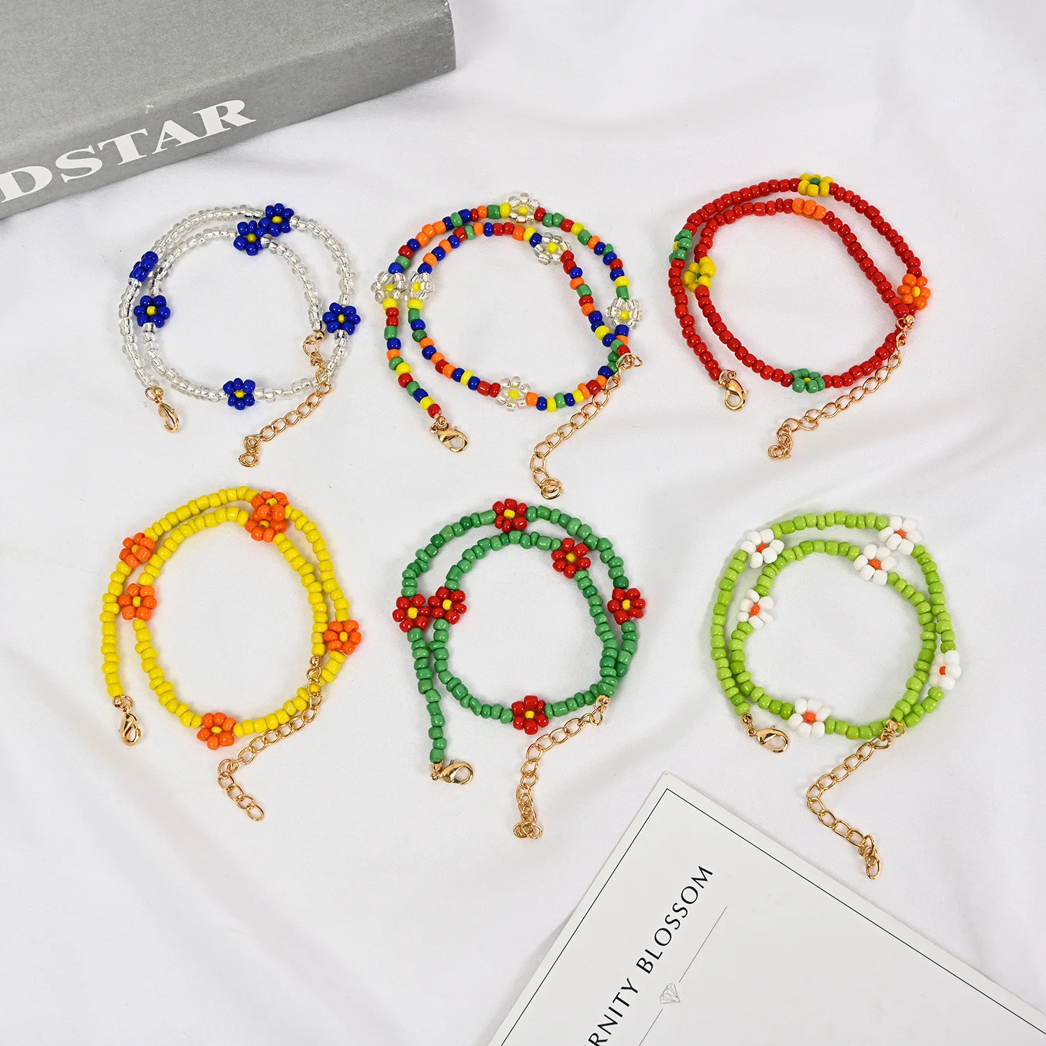 2021 Bohemian Style Fashion Delicate Simple Colorful Rainbow Rice Bead Adjustable Flower Beaded Necklace for Women and Girls
2021 Bohemian Style Fashion Delicate Simple Colorful Rainbow Rice Bead Adjustable Flower Beaded Necklace for Women and Girls