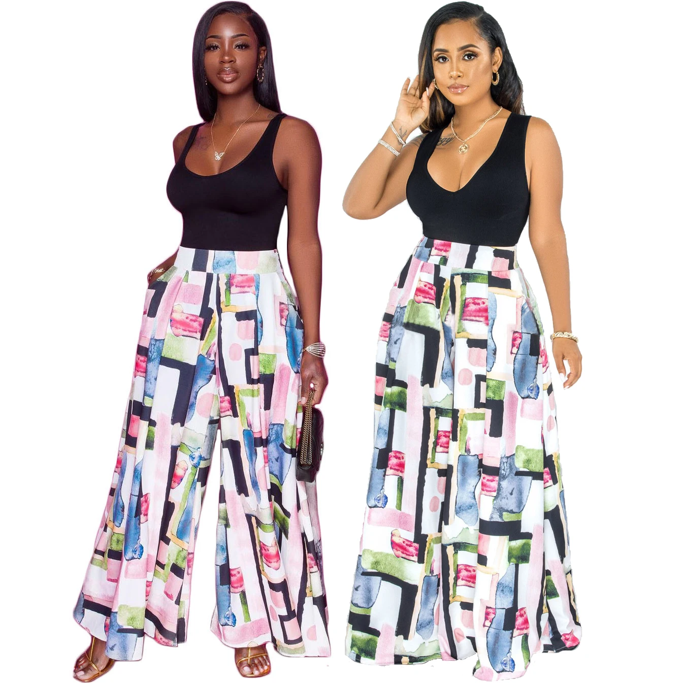 Highwaist Loose Palazzo Pants Wide Leg Pants Skirt Long Plus Size Women's Pants & Trousers
Highwaist Loose Palazzo Pants Wide Leg Pants Skirt Long Plus Size Women's Pants & Trousers