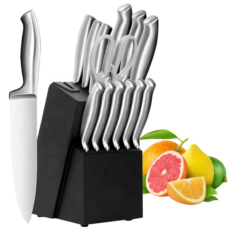 High carbon stainless steel kitchen knives set with wooden block knife set for kitchen
High carbon stainless steel kitchen knives set with wooden block knife set for kitchen