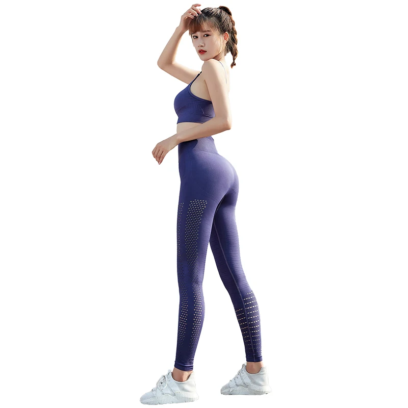 Quick drying seamless gym apparel sexy adjustable yoga bra hollow out leggings sets fitness sport set for women, Customized colors
Quick drying seamless gym apparel sexy adjustable yoga bra hollow out leggings sets fitness sport set for women, Customized colors