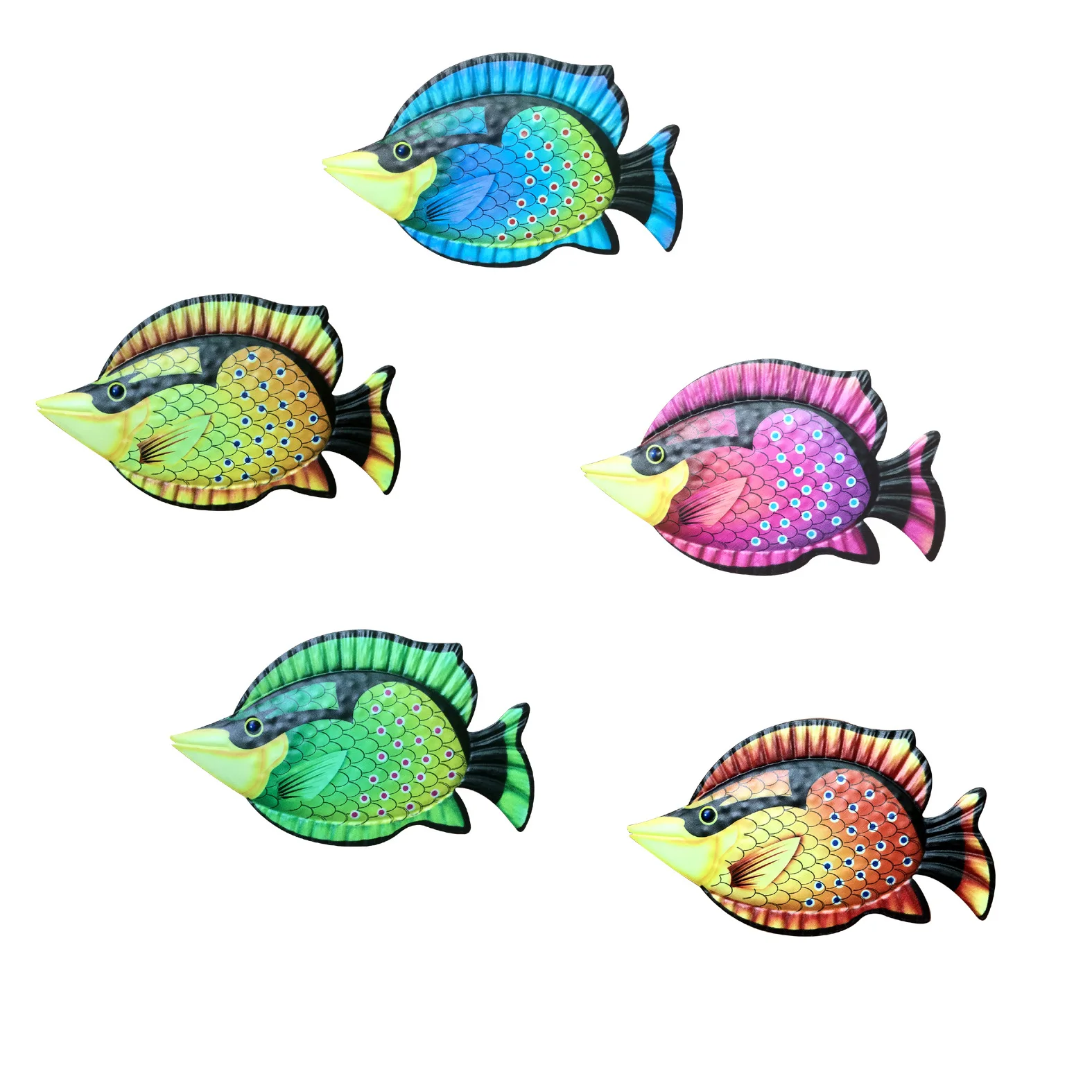 Set of 5 Nautical Style Inspirational Sculpture Hanging Metal Ocean Fish Wall Art Decor Set
Set of 5 Nautical Style Inspirational Sculpture Hanging Metal Ocean Fish Wall Art Decor Set