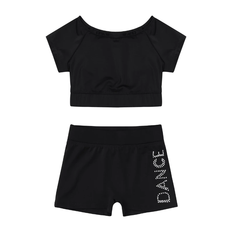 iEFiEL 2Pcs Girls Dance Sports Outfits Short Sleeves Tank Top with Letters Printed Bottoms Set for Gymnastics Leotard Dancing
iEFiEL 2Pcs Girls Dance Sports Outfits Short Sleeves Tank Top with Letters Printed Bottoms Set for Gymnastics Leotard Dancing