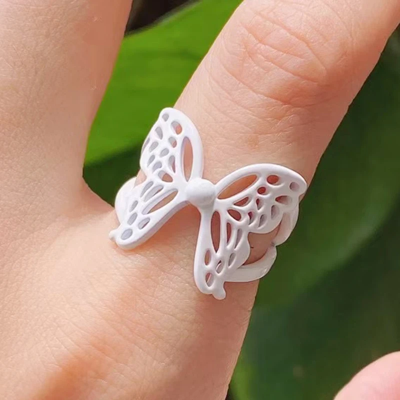 2021 Summer jewery butterfly Rings Brass plaint color Rainbow color Rings for women jewelry gift for lady 51747
2021 Summer jewery butterfly Rings Brass plaint color Rainbow color Rings for women jewelry gift for lady 51747