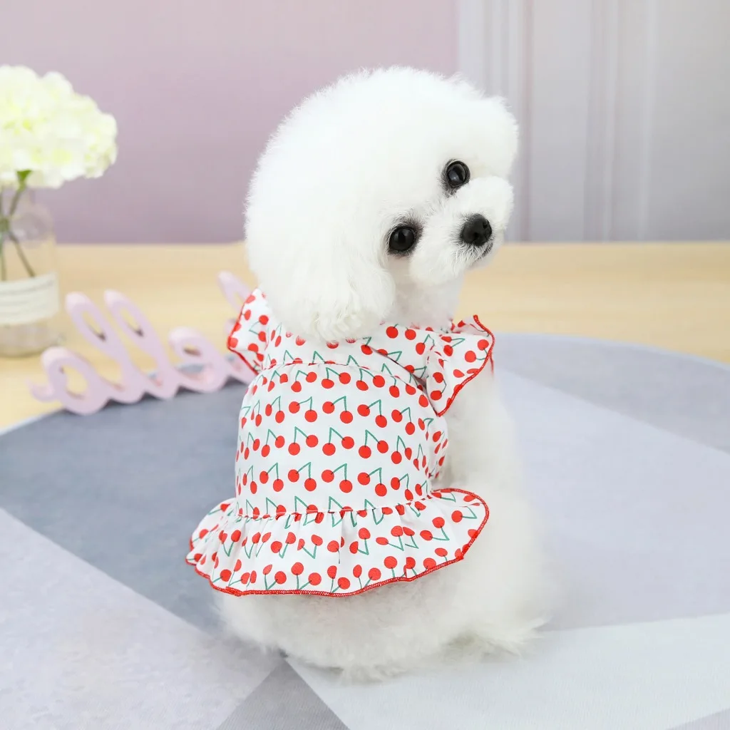 Custom Wholesale Summer Pet Apparel Comfortable Printed Cherry t shirt Cute Dog Clothes, 3 colors
Custom Wholesale Summer Pet Apparel Comfortable Printed Cherry t shirt Cute Dog Clothes, 3 colors