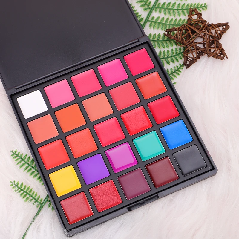 Wholesale Customized Logo 25 Colors Matte Lipstick Palette High Pigment Vegan Lip Cream Palette
Wholesale Customized Logo 25 Colors Matte Lipstick Palette High Pigment Vegan Lip Cream Palette