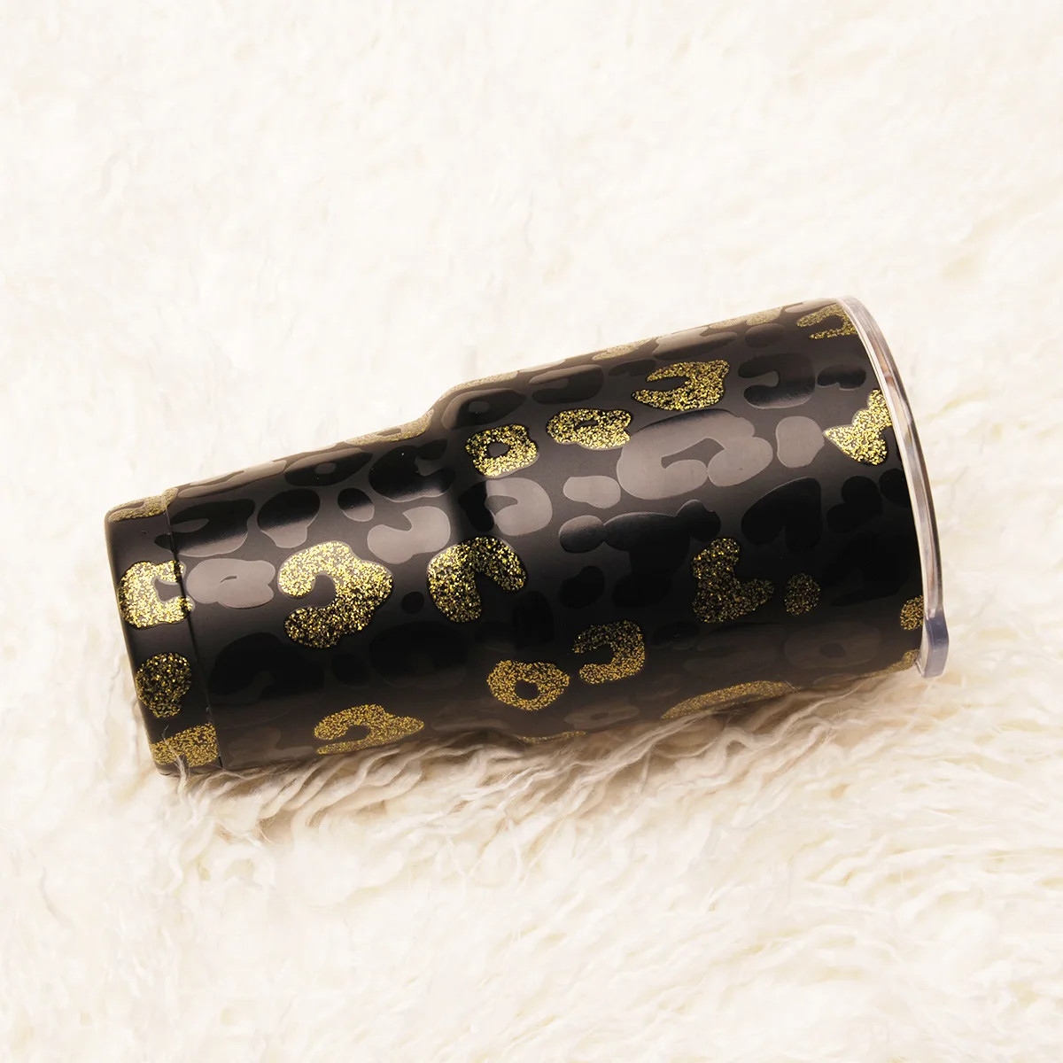 Sublimation Skinny Gold Glitter Black Leopard Cups Stainless Steel Insulated Vacuum Travel Coffee Tumbler with Lid
Sublimation Skinny Gold Glitter Black Leopard Cups Stainless Steel Insulated Vacuum Travel Coffee Tumbler with Lid