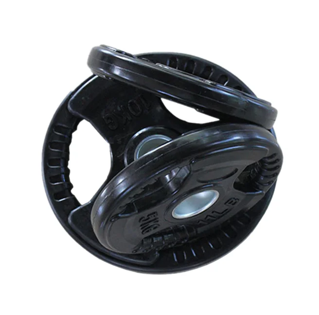 Professional Bumper Plate Rubber Barbell Plates Black weight plates With 3 Handles barbell tablets, Black & color
Professional Bumper Plate Rubber Barbell Plates Black weight plates With 3 Handles barbell tablets, Black & color