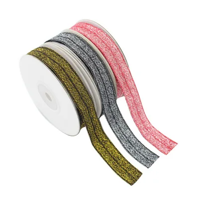 Custom colored spandex 5/8 High Tenacity Print Elastic 3/8 glitter fold over elastic band, Accept customized
Custom colored spandex 5/8 High Tenacity Print Elastic 3/8 glitter fold over elastic band, Accept customized