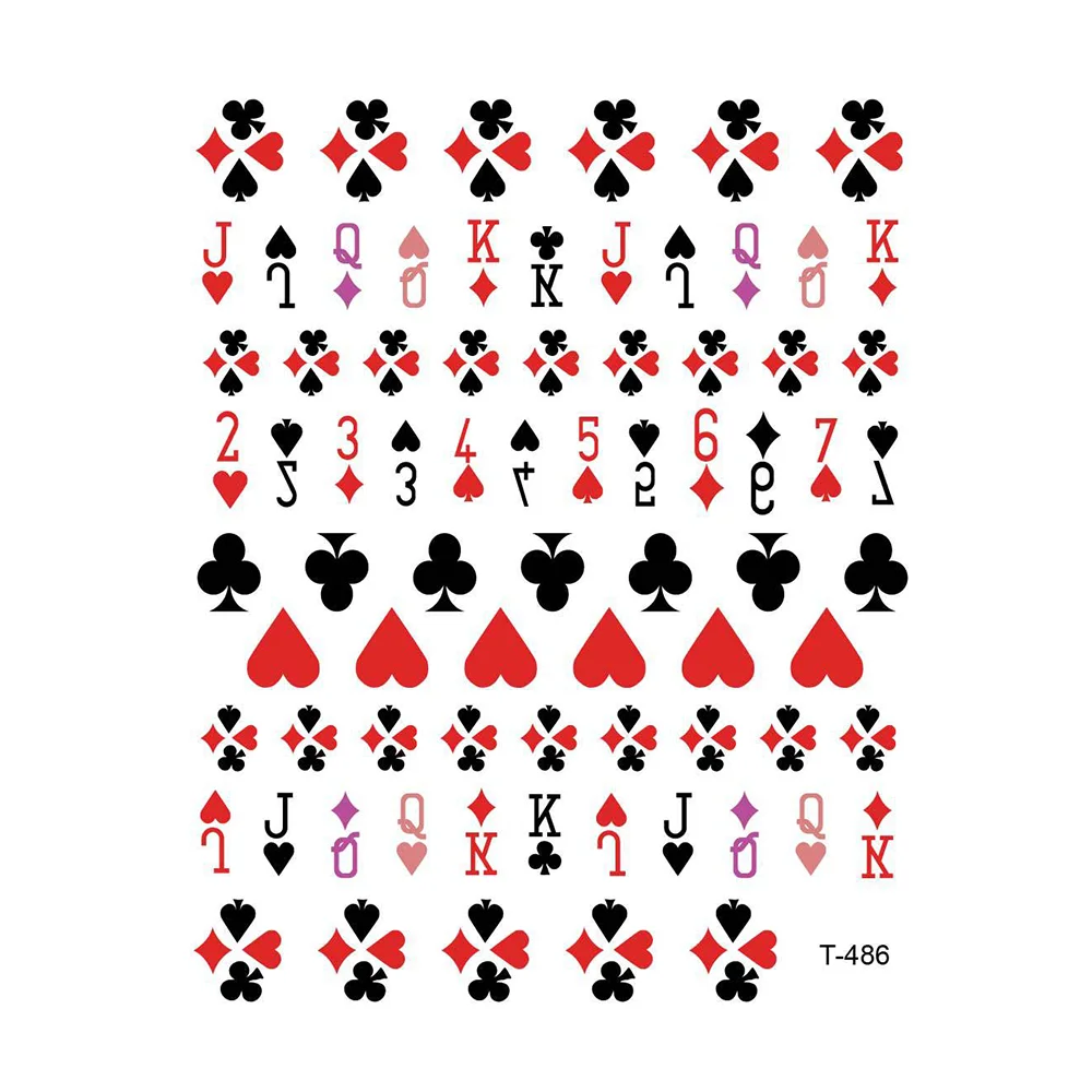 3D Poker Nail Art Stickers Decals Poker Cards Designer Red Heart Diamond Spades Aces Nails Tips DIY Nail Supplies Salon Art
3D Poker Nail Art Stickers Decals Poker Cards Designer Red Heart Diamond Spades Aces Nails Tips DIY Nail Supplies Salon Art