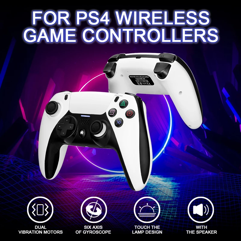 

Wireless Game Controller For PS4 Elite/Slim/Pro Console For Dualshock 4 Gamepad With Programmable Back Button Support PC Gamepad