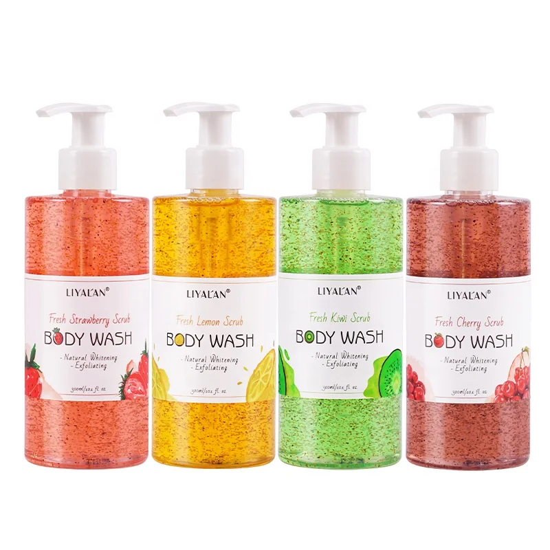 Private label Skin Whitening Shower Gel Exfoliating Natural Organic Fruit Seed Scrub Bodywash For Women & Men
Private label Skin Whitening Shower Gel Exfoliating Natural Organic Fruit Seed Scrub Bodywash For Women & Men