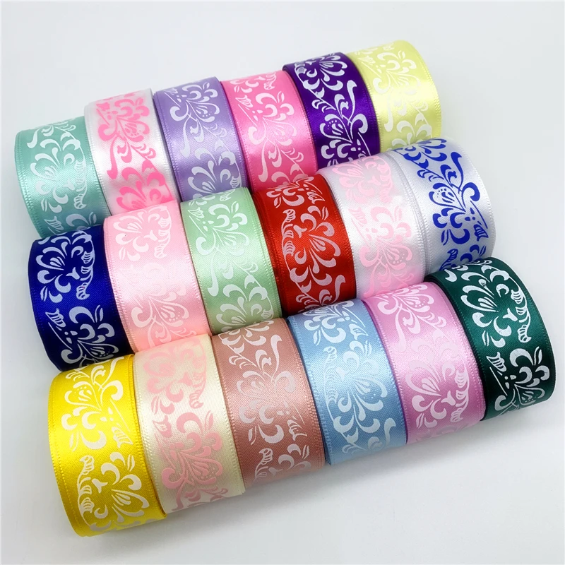 5yards/lot 1'' (25mm) Polyester Printing Flower Satin Ribbon For Hair Bow Party Christmas Wedding Decoration
5yards/lot 1'' (25mm) Polyester Printing Flower Satin Ribbon For Hair Bow Party Christmas Wedding Decoration