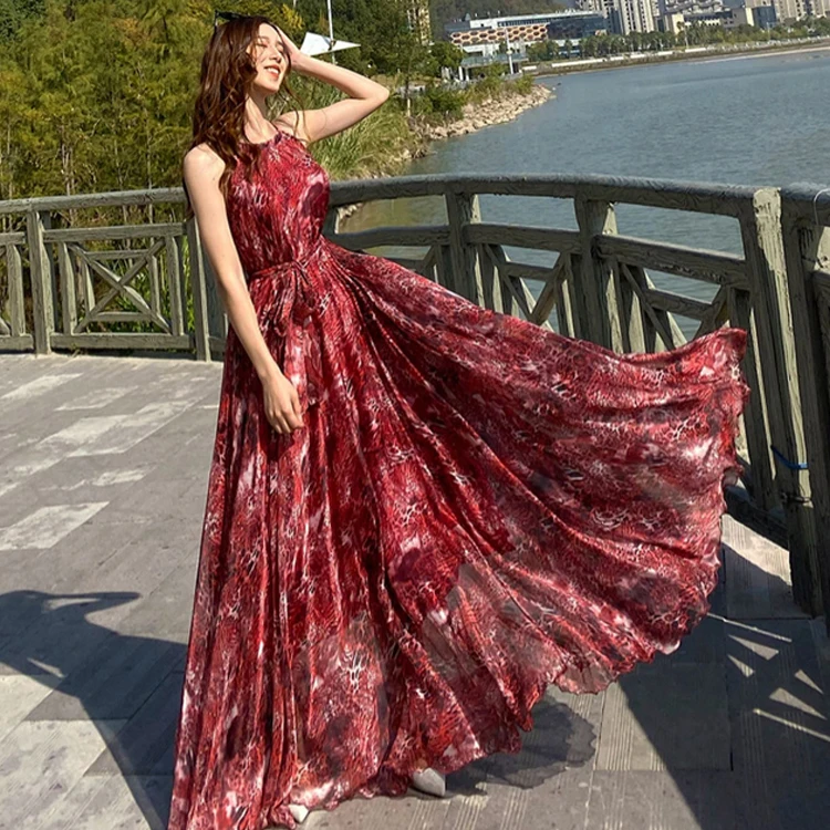 DropShipping Fashion Custom Lady Chiffon Sleeveless Maxi Dress Plus Size Vestidos Women Elegant Summer Casual Floral Dresses
DropShipping Fashion Custom Lady Chiffon Sleeveless Maxi Dress Plus Size Vestidos Women Elegant Summer Casual Floral Dresses