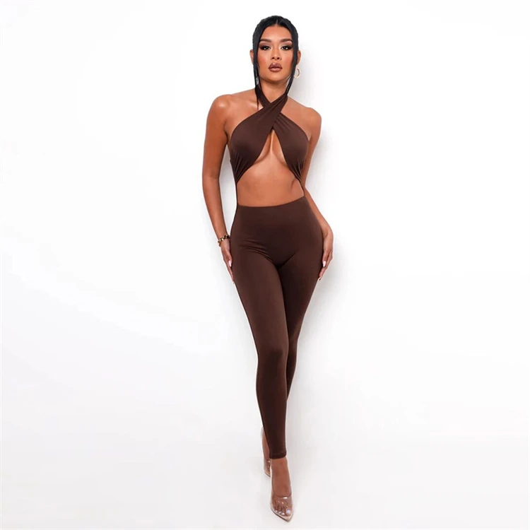 DUODUOCOLOR Summer new product leisure sports backless solid color women sleeveless sexy jumpsuit 2021 D10247, Khaki, black, blue, brown, beige, light blue
DUODUOCOLOR Summer new product leisure sports backless solid color women sleeveless sexy jumpsuit 2021 D10247, Khaki, black, blue, brown, beige, light blue