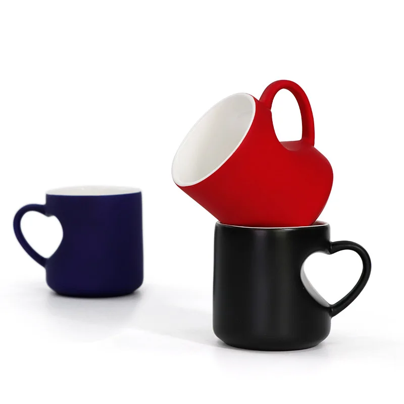 DIY Photo Print mug Changing Color Sublimation Blank Love heart Mug unique Ceramic Coffee Tea Cup 
DIY Photo Print mug Changing Color Sublimation Blank Love heart Mug unique Ceramic Coffee Tea Cup