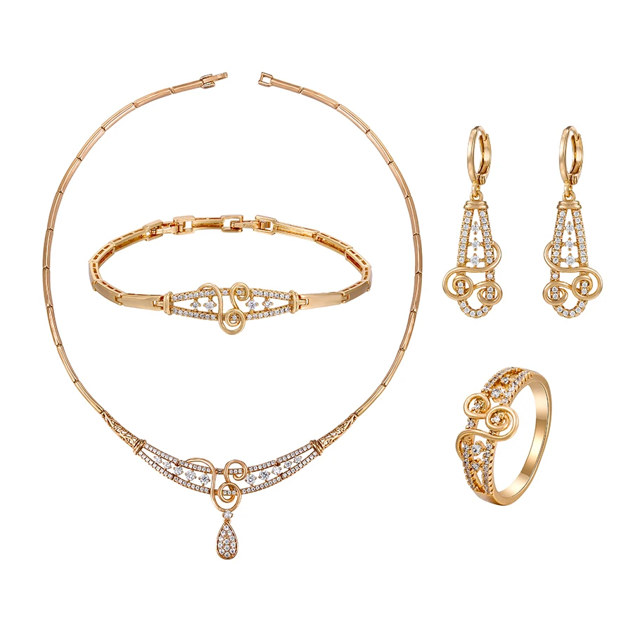 65805 xuping fashion jewelry 2020 new arrival 18k gold plated wedding flower 4 piece of jewelry set
65805 xuping fashion jewelry 2020 new arrival 18k gold plated wedding flower 4 piece of jewelry set