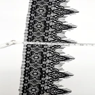 Knit Soft Eyelash Lace Black Double Scallop Lace Trimming Custom Guipure Lace For Women's Clothing Underwear