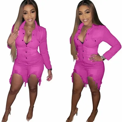 CL-143 Spring Summer Retro Hole One Piece Plus Size Jumpsuit Short Cowboy Custom Jumpsuit for Women, As picture show
CL-143 Spring Summer Retro Hole One Piece Plus Size Jumpsuit Short Cowboy Custom Jumpsuit for Women, As picture show
