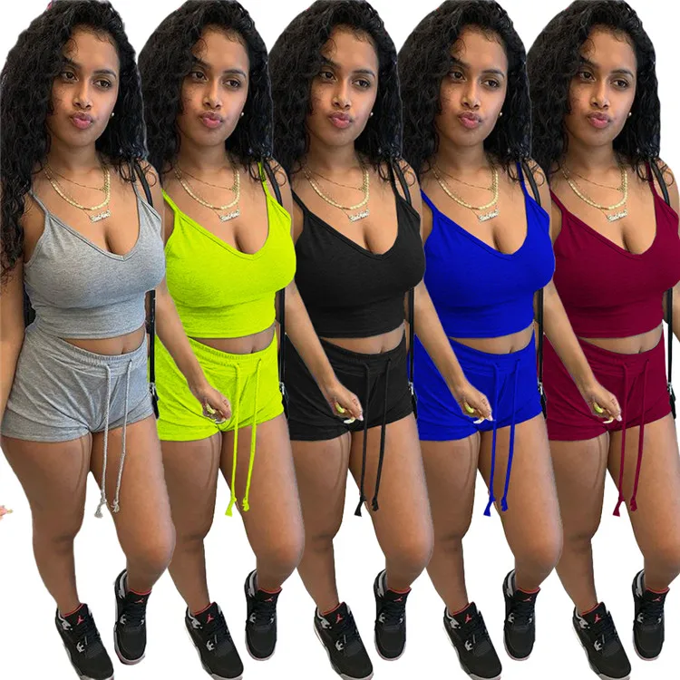Summer 2PCS set Sexy Women Sleeveless Strap Bra Bustiers Tank Vest Crop Tops High Waist Shorts Pants Tracksuit
Summer 2PCS set Sexy Women Sleeveless Strap Bra Bustiers Tank Vest Crop Tops High Waist Shorts Pants Tracksuit