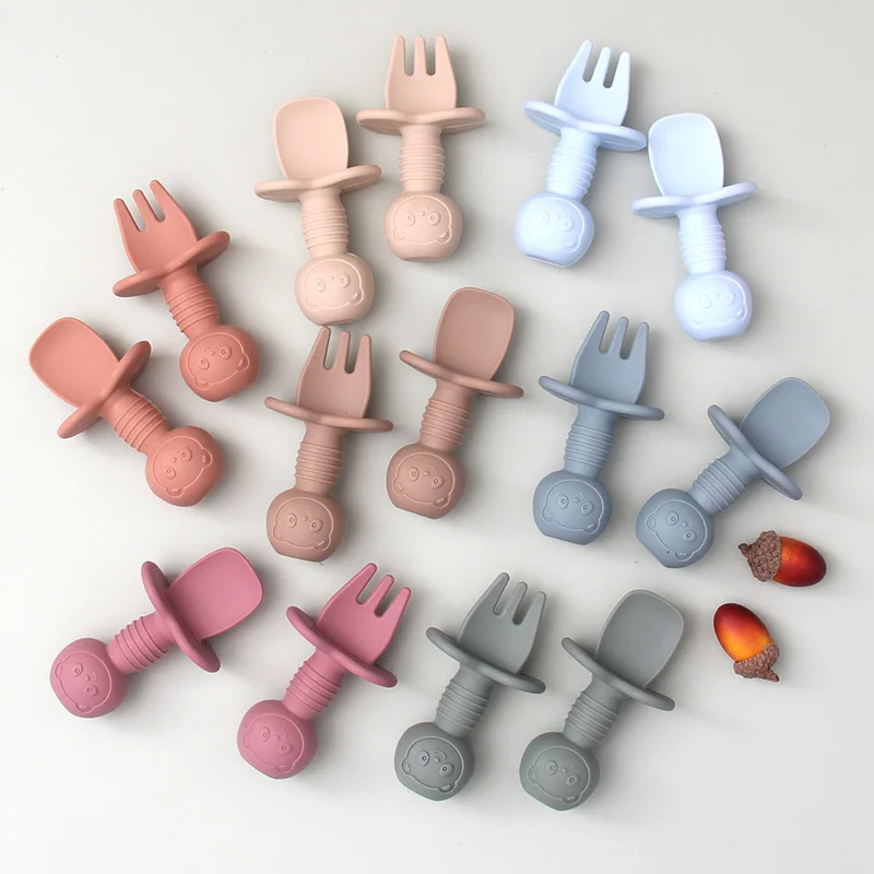 Baby Feeding Silicone Spoon and Fork for Baby Feeding, 5 colors in stock, weclome custo colors
Baby Feeding Silicone Spoon and Fork for Baby Feeding, 5 colors in stock, weclome custo colors