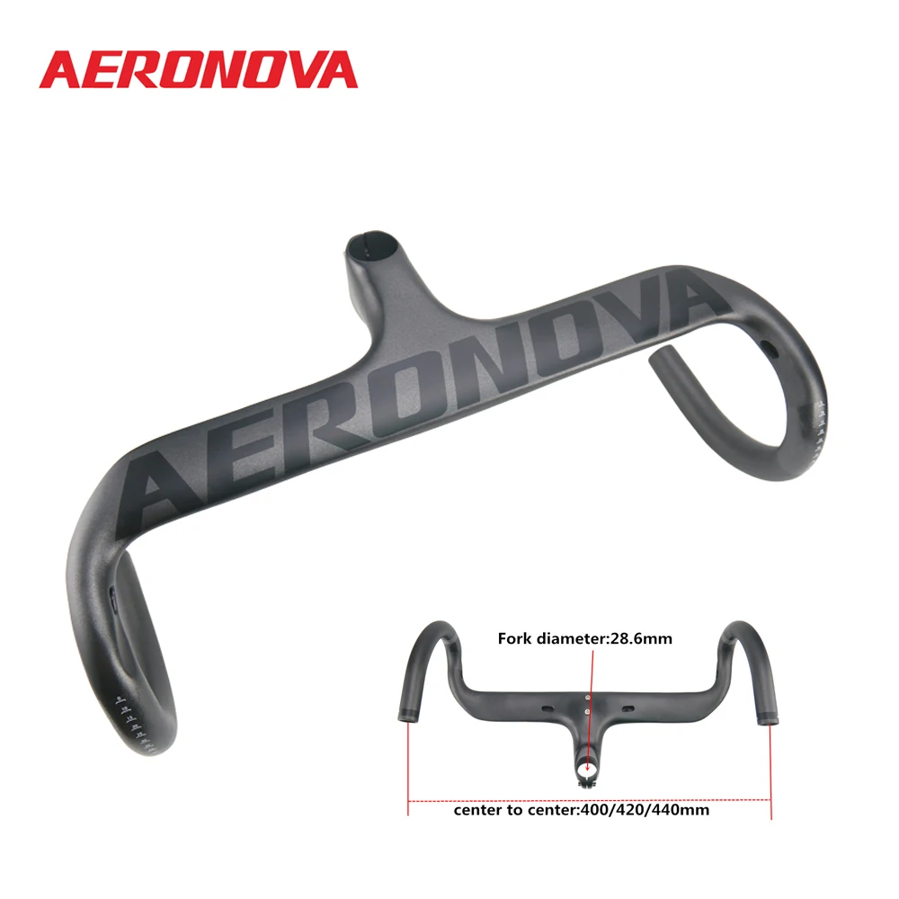 AERONOVA Carbon Fiber Road Bike Integrated Handlebar Carbon 1-1/8" with Stem Cycling Handlebars Bicycle 400/420/440 UD Matte
AERONOVA Carbon Fiber Road Bike Integrated Handlebar Carbon 1-1/8" with Stem Cycling Handlebars Bicycle 400/420/440 UD Matte
