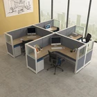 High quality hot seller in America modern 4 person office computer workstation desk for staff