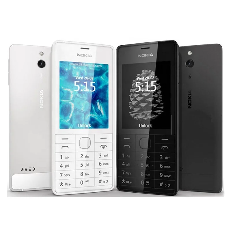 

For Nokia 515 5MP Camera 2.4" Screen Single Core Dual Sim Card Mobile Phone 1200mAh Unlocked Refurbished Phone