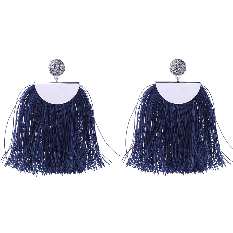 ed01483b Personalized Exaggerated Fashion Wholesale Silver Crystal Blue Silk Thread Tassel Bohemian Ethnic Earrings For Women
ed01483b Personalized Exaggerated Fashion Wholesale Silver Crystal Blue Silk Thread Tassel Bohemian Ethnic Earrings For Women