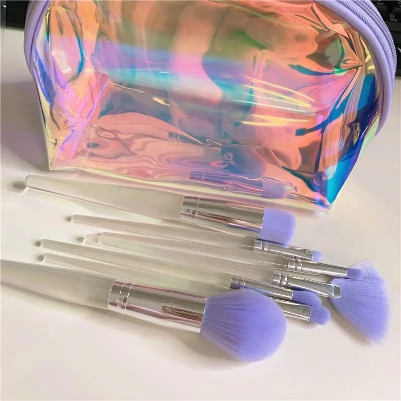 BEAU FLY 7pcs Crystal Makeup Brushes Set Clear Handle Purple Makeup Brush Set with PVC Bag
BEAU FLY 7pcs Crystal Makeup Brushes Set Clear Handle Purple Makeup Brush Set with PVC Bag