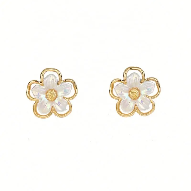 Shell Flower Temperament Earrings Stylish And Simple Stud Earrings Women's Petal Alloy Earrings, Picture
Shell Flower Temperament Earrings Stylish And Simple Stud Earrings Women's Petal Alloy Earrings, Picture
