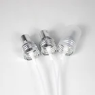Shiny silver aluminum perfume screw thread mist sprayer pump for perfume bottle