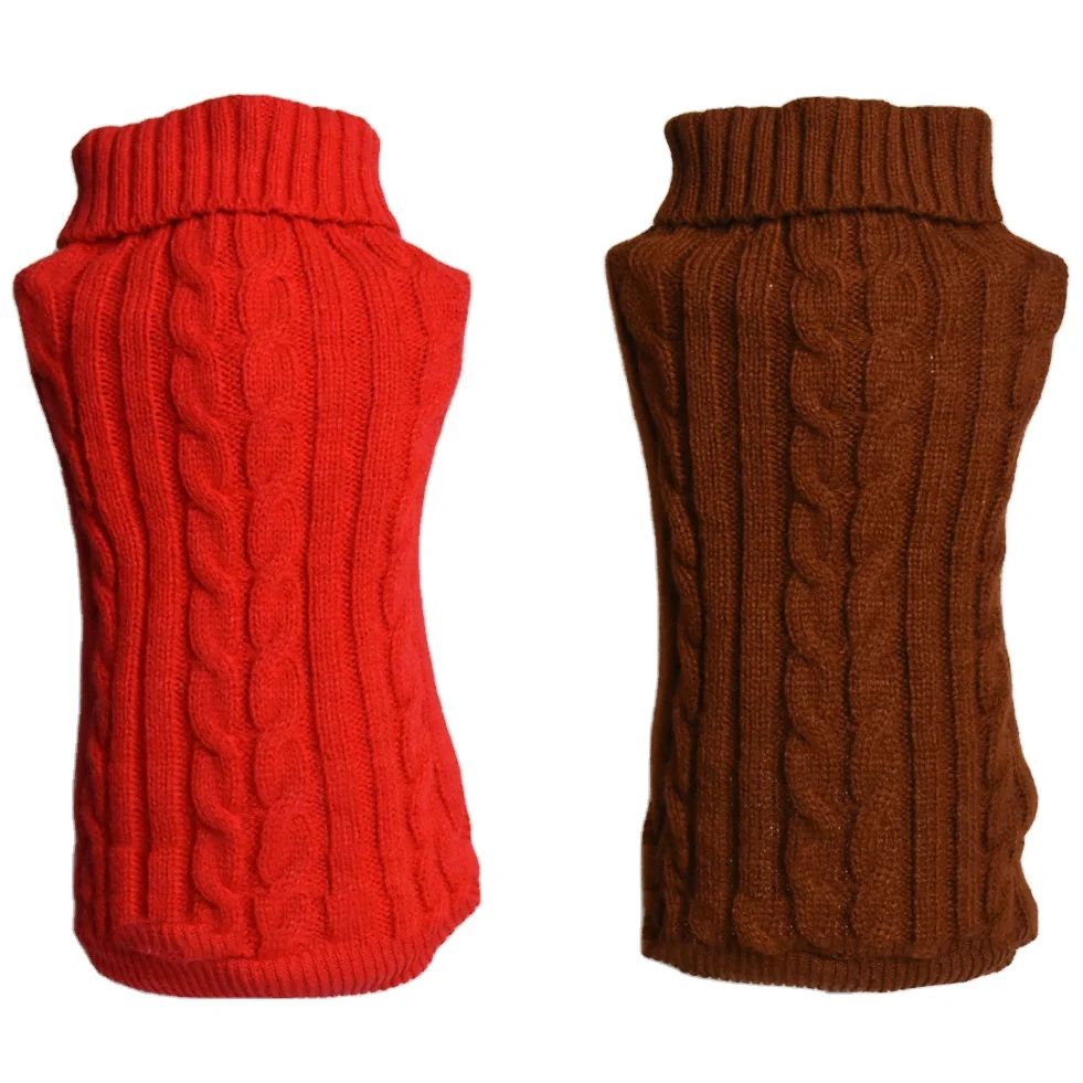 Handmade Dog Gift Thick Cable Knit Puppy Pet Wear Clothes Coat Turtleneck Sweater Dog Jumpers
Handmade Dog Gift Thick Cable Knit Puppy Pet Wear Clothes Coat Turtleneck Sweater Dog Jumpers