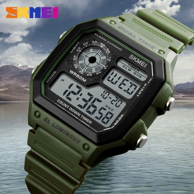SKMEI Waterproof Sport Digital Watch Fashionable Senior Cool Man Watch Outdoor Sports Noctilucent Timing Alarm Clock Male Watch, 4 colors
SKMEI Waterproof Sport Digital Watch Fashionable Senior Cool Man Watch Outdoor Sports Noctilucent Timing Alarm Clock Male Watch, 4 colors