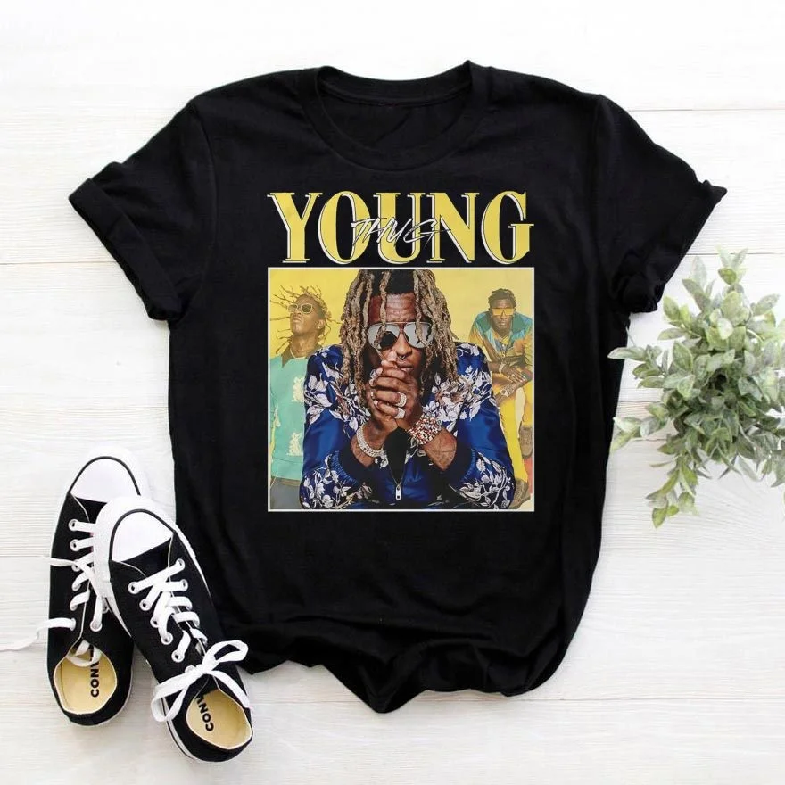 New Design Rapper Young Thug Streetwear T-shirt Stylish O Neck Cotton Vintage Oversized Man Hip Hop Tshirt
New Design Rapper Young Thug Streetwear T-shirt Stylish O Neck Cotton Vintage Oversized Man Hip Hop Tshirt