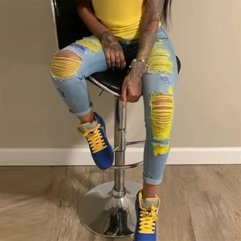 2021 summer new colored ripped jeans plus size pants&jeans fashion women's jeans, 9 colors
2021 summer new colored ripped jeans plus size pants&jeans fashion women's jeans, 9 colors