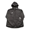 2020 latest design black fashion street half zipper jacket custom outdoor winter men windbreaker jacket with hood