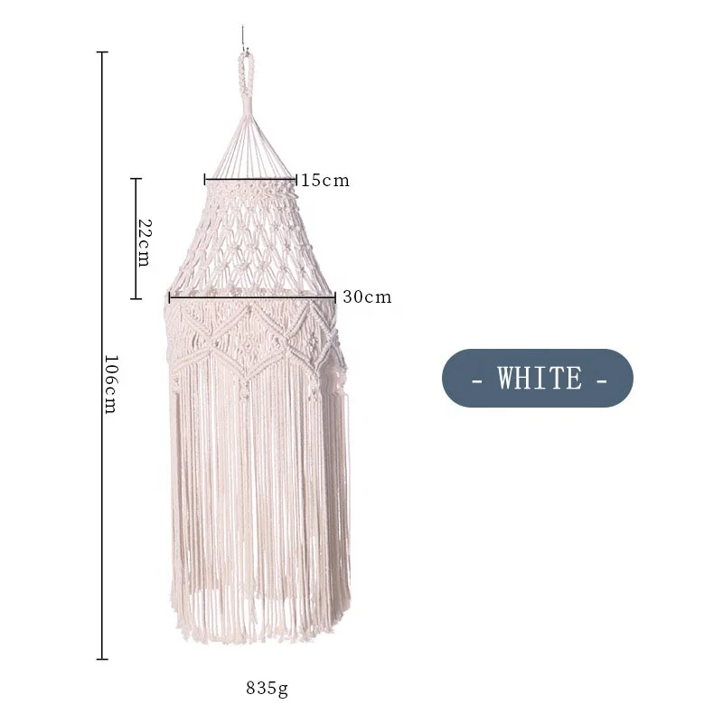 New Style Home Decoration Lampshade Tapestry Hand-woven Home Chandeliers Decoration Nordic Style Bohemian for Lighting, White/beige
New Style Home Decoration Lampshade Tapestry Hand-woven Home Chandeliers Decoration Nordic Style Bohemian for Lighting, White/beige