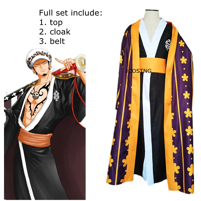 JCOSTNG Anime One Piece Trafalgar Law Men Women Halloween Party Cosplay Uniform Full Set, As picture shown
JCOSTNG Anime One Piece Trafalgar Law Men Women Halloween Party Cosplay Uniform Full Set, As picture shown