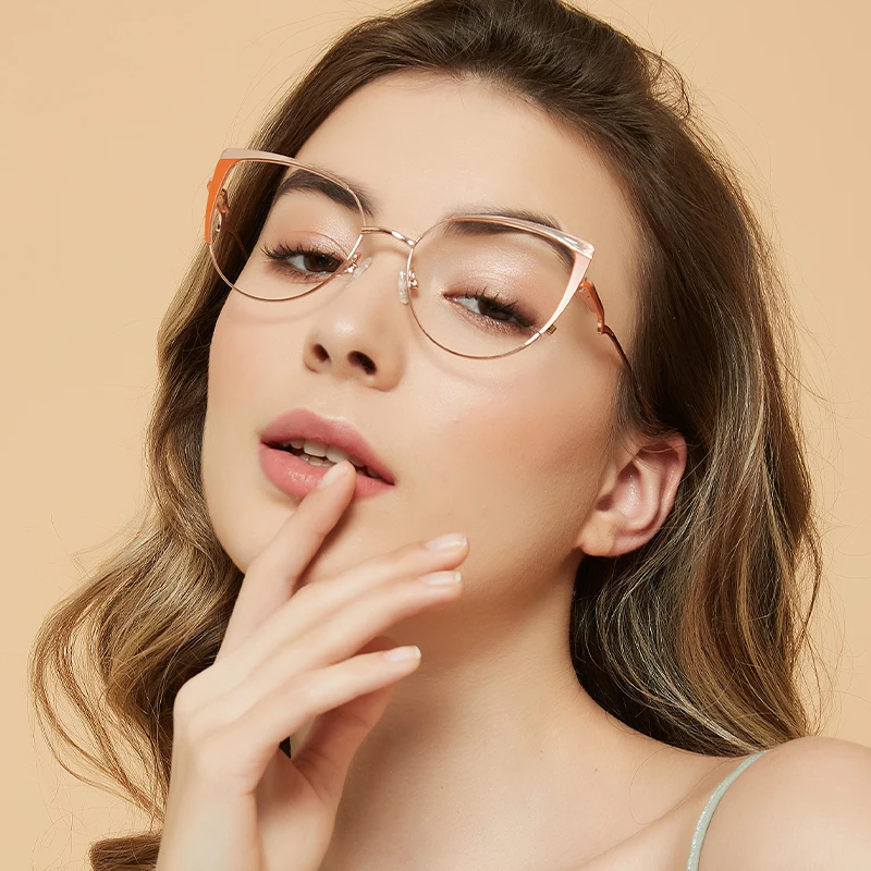 Hot sale ladies ultralight metal optical glasses frames cat eye eyewear anti blue light glasses for women
Hot sale ladies ultralight metal optical glasses frames cat eye eyewear anti blue light glasses for women