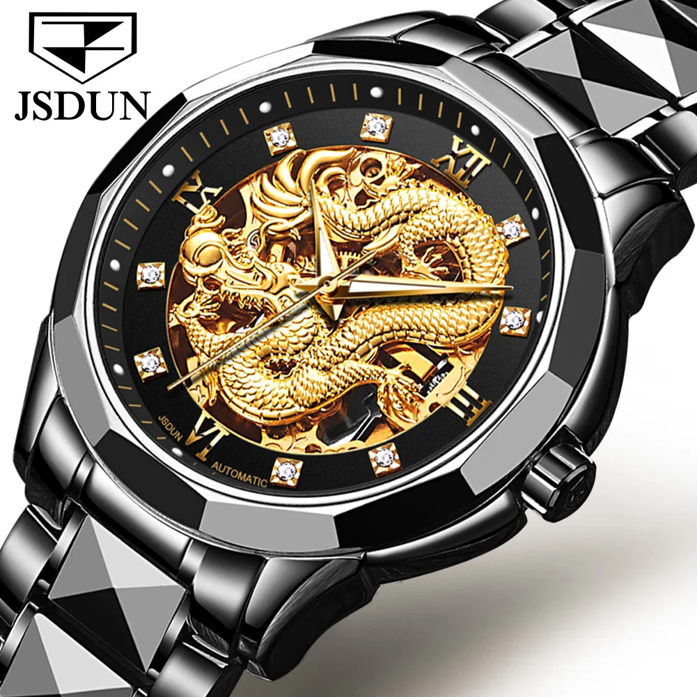 JSDUN Men Watch Automatic Mechanical Wristwatch Band Date Multi Time Zone Men Clock Stainless Steel Luxury Sport Business Charm
JSDUN Men Watch Automatic Mechanical Wristwatch Band Date Multi Time Zone Men Clock Stainless Steel Luxury Sport Business Charm