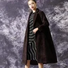 2019 winter and autumn long parkas fur ladies women Wool jackets coats